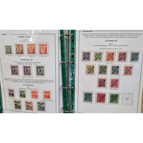 542 - SUPERB COLLECTION, 1918-48: Two large binders with the beautifully presented mint (mostly) & used co... 