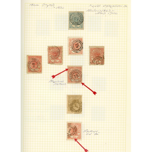 564 - 19TH/20TH CENTURY USED COLLECTION: Range on leaves in binders (3) inc. 1852 4rbs (3 margins), 1854 4... 