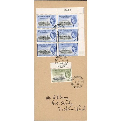 576 - 20th CENTURY GROUP; Range with KGV ½d used in South Georgia, KGV 1d with New Island cds, 1931 piece ... 