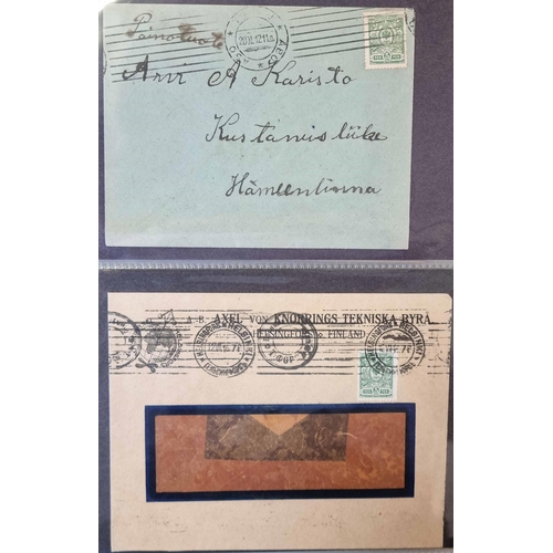 579 - LATE 19th & EARLY 20th CENTURY MAIL: Binder with a collection of cards, covers & Postal Stationery. ... 