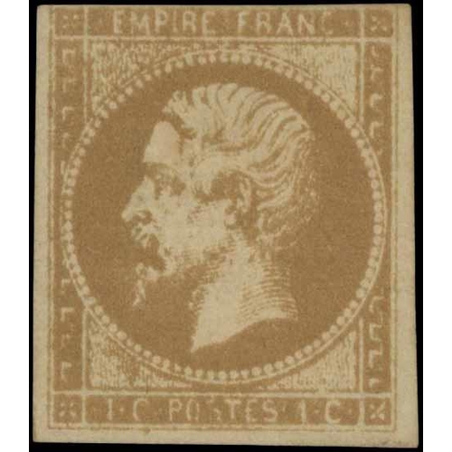 630 - EXPERIMENTAL LITHOGRAPH ESSAY - c.1865 by Anatole Hulot. Single 1c bister. Cross Reference: STAMPS &... 