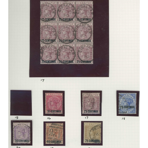 687 - QV FINE USED COLLECTION ON ALBUM LEAVES: Includes 1886 opts. on Bermuda types to 4d value SG 1/5 (£2... 