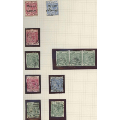 687 - QV FINE USED COLLECTION ON ALBUM LEAVES: Includes 1886 opts. on Bermuda types to 4d value SG 1/5 (£2... 