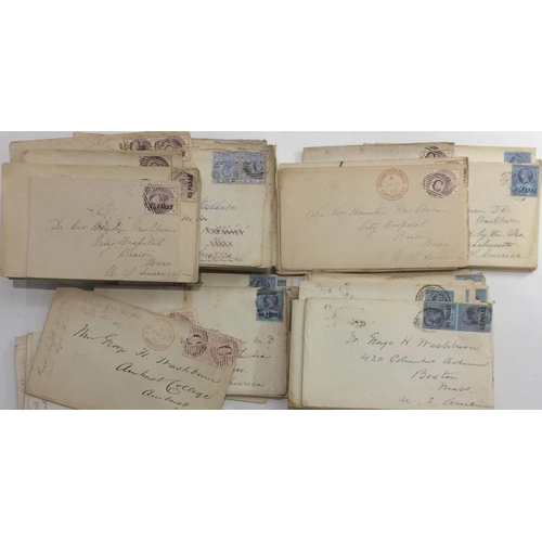 877 - 1870s-90s COVERS WITH GB STAMPS MOSTLY WITH 