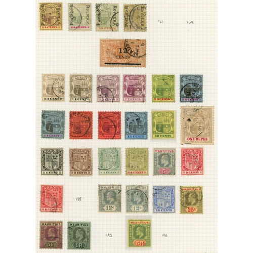 893 - QV - QEII MIXED MINT & USED COLLECTION: Range on leaves inc. 1879 2r.50c (SG £80), 1891 2c on 17c ro... 