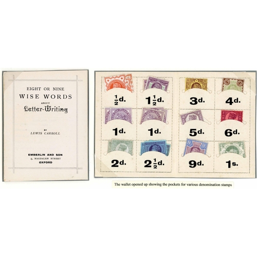 91 - LEWIS CARROLL 'POSTAGE-STAMP CASE' + BOOKLET, WRAPPER & JUBILEE STAMPS TO 1/-; The 1889 