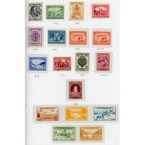 925 - NEWFOUNDLAND & OTHER PROVINCES: Mixed mint & used ranges on album leaves. Useful range of 1865-71 an... 