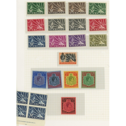 952 - KEVII - QEII MINT & USED COLLECTION: Range on leaves inc. 1908-11 issues to 2/6d used (£110) and 4/-... 