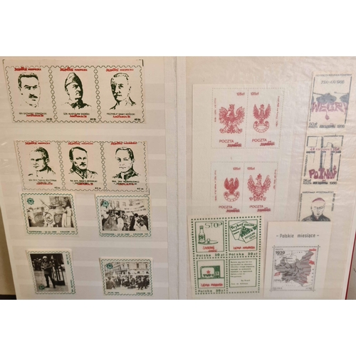 969 - ** 1980s SOLIDARITY/PROPAGANDA LABELS: Stockbook with the 1980s collection of propaganda/anti-commun... 