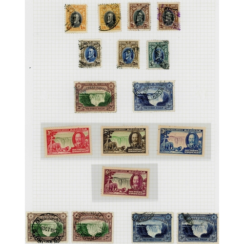 981 - MINT & USED SOUTHERN RHODESIA + RHODESIA AND NYASALAND COLLECTION: Range on leaves with many higher ... 