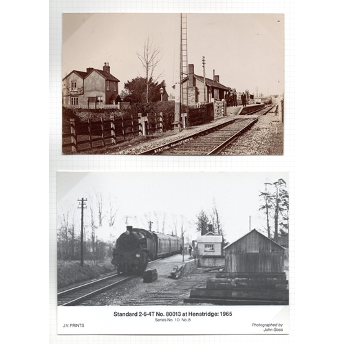 1524 - SOMERSET AND DORSET RAILWAY POSTCARD SELECTION:c1950-70 The interesting selection of PPC's depicting... 