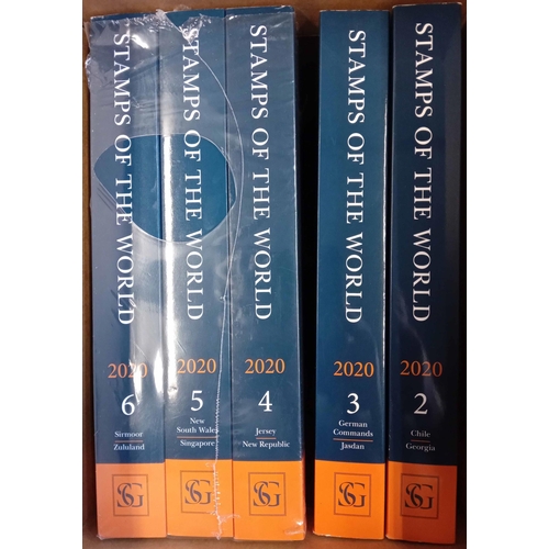 102 - SG STAMPS OF THE WORLD 2020: A box containing 6 volumes, vols. 4-6 still in shrink wrap. In excellen... 