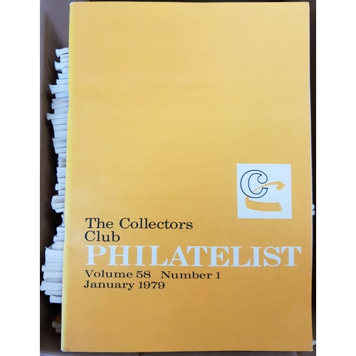 117 - COLLECTORS CLUB PHILATELIST: 3 boxes containing a 1953-1989 set of this quality journal. 1953/54 bou... 