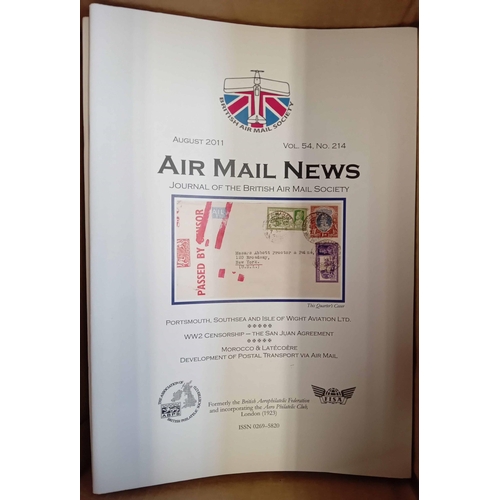 231 - AIR MAIL NEWS: Two boxes containing a run of this quality journal of the British Airmail Society fro... 