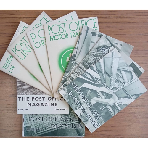 386 - POST OFFICE: A box containing a varied set of publications inc. 'A History of the Post in England' b... 