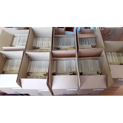 412 - ECLECTIC MIX OF CARTES-MAXIMUM (MAXI CARDS): Unsorted ex-dealer's stock in nine tightly-packed, heav... 