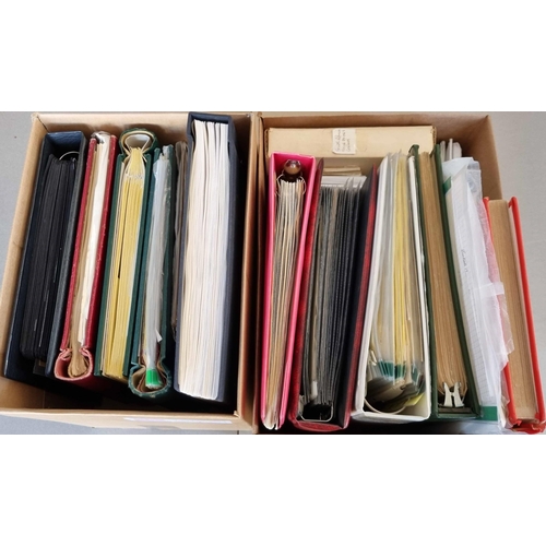 422 - ACCUMULATION OF MINT & USED COLLECTIONS in c. 10 albums/stock books plus loose leaves, stock cards, ... 