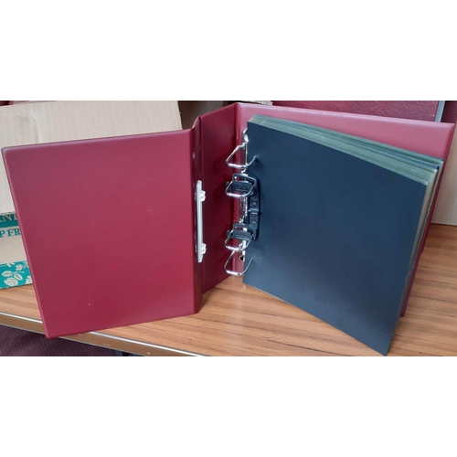 57 - KOLOMAN HANDLER BINDERS WITH SLIPCASES: Four padded maroon leather-effect nearly-new binders, approx... 