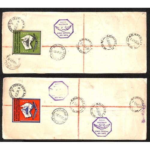 264 - AUSTRALIA, PNG, FIJI INTER-ISLAND FLIGHT COVERS: Scarce group of Air Mails, 1934-38 most bearing Aus... 