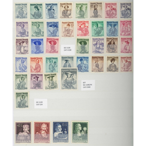 270 - 1858-1967 MINT COLLECTION: Stock book with a selection of mainly mint sets. Strength in 1940s/50s pe... 