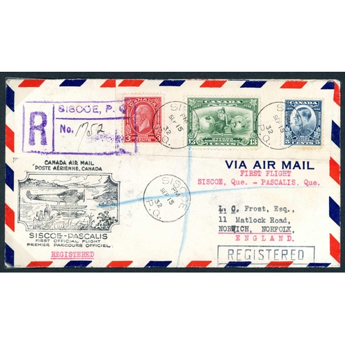 310 - REGISTERED MAIL 1901-1936: An album containing envs. mounted on written-up display pages explaining ... 