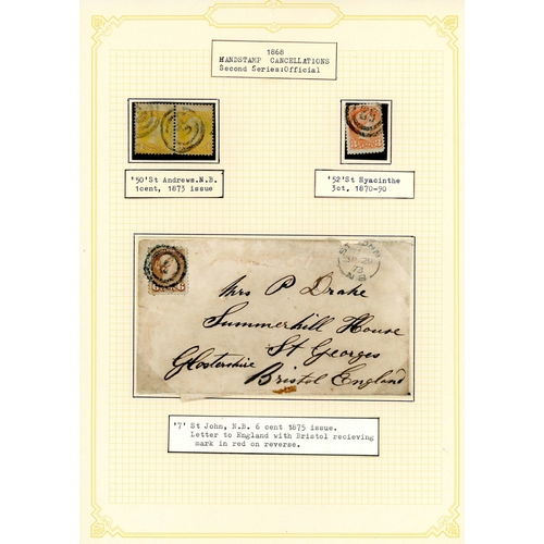 315 - 'TARGET' TYPE FANCY CANCELS: A collection neatly presented on album leaves spanning 1851-1900 mostly... 