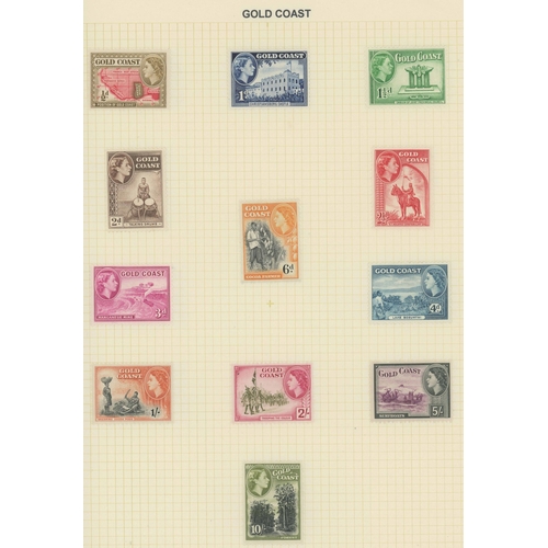 32 - BRITISH AFRICA: Album with mint & used KGVI/QEII (also a few KGV) collection of various African Comm... 