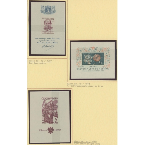 373 - 1930s-1990s MINI SHEETS: Binder and stock sheets housing a collection of mint & used mini sheets fro... 