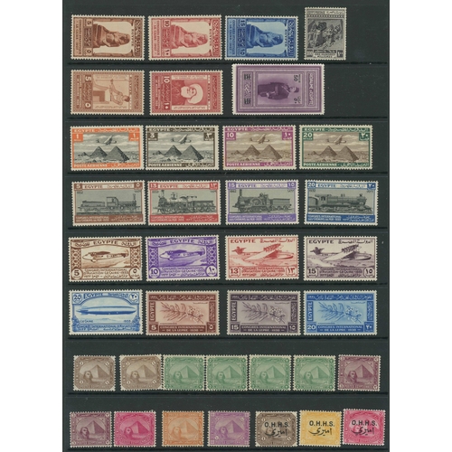 381 - EGYPT & PALESTINE - EARLY MINT COLLECTION IN STOCK BOOK: Includes useful 1920s/30s sets, e.g. 1925 G... 