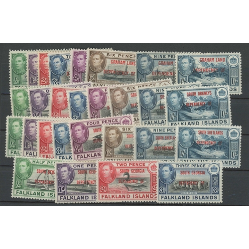 40 - SOUTH ATLANTIC COLLECTION: Three albums of Falklands with some scattered early ranges but great stre... 