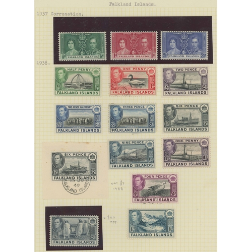 40 - SOUTH ATLANTIC COLLECTION: Three albums of Falklands with some scattered early ranges but great stre... 