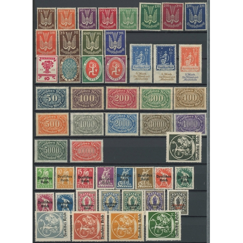 418 - 1916-1990s MINT COLLECTION: Stock book with the exclusively mint collection covering Weimar, Third R... 