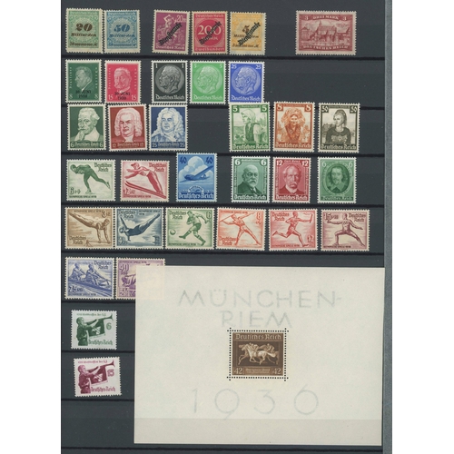 418 - 1916-1990s MINT COLLECTION: Stock book with the exclusively mint collection covering Weimar, Third R... 