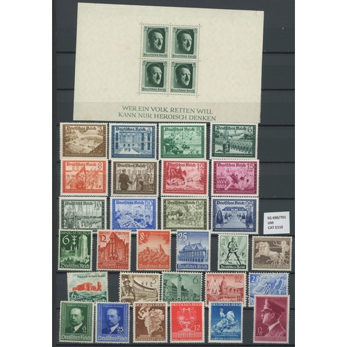 418 - 1916-1990s MINT COLLECTION: Stock book with the exclusively mint collection covering Weimar, Third R... 