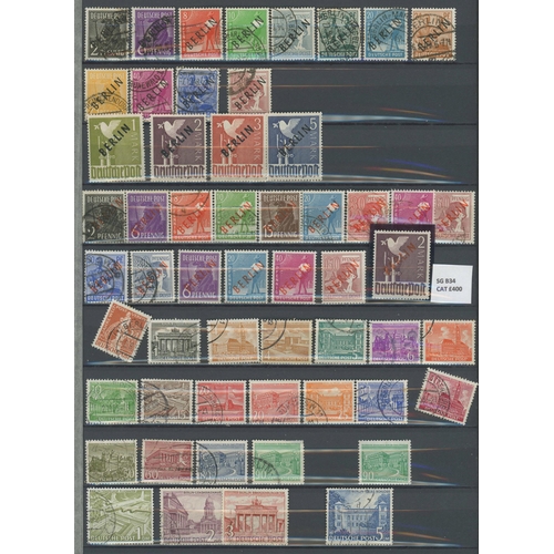 426 - 1948-1990 MINT & USED COLLECTION: From 1948 red & black ovpts through to 1990. Useful fine used 'Bel... 