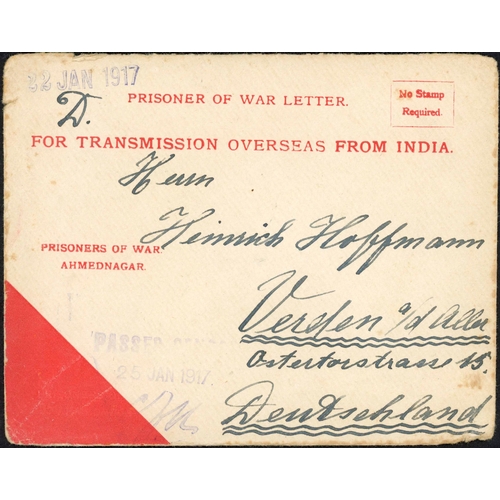 481 - ** WWI PERIOD MAIL; Range with Nov. 1914 PPC depicting English & Hindu soldiers together, Nov. 1915 ... 