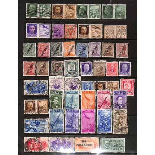 506 - EARLY TO MIDDLE PERIOD SELECTION ON STOCK CARDS: Mint & used ranges inc. some San Marino on stock sh... 