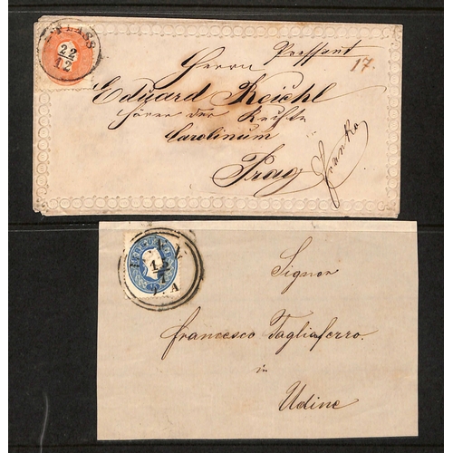 51 - GERMAN STATES & EARLY AUSTRIA COVER MISCELLANY: 1838-85 German group inc. Feb. 1838 EL (fragile) fro... 