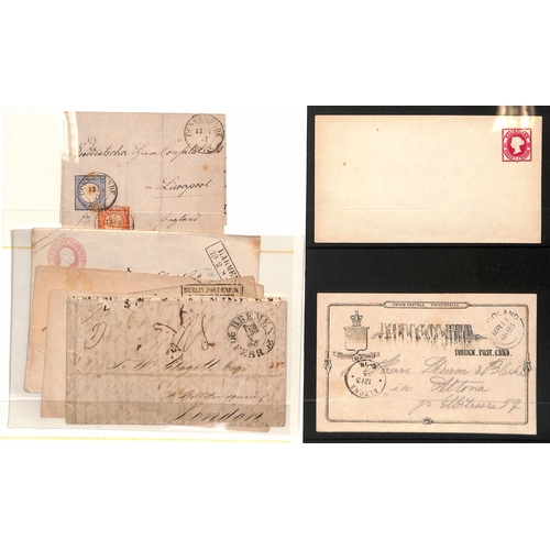 51 - GERMAN STATES & EARLY AUSTRIA COVER MISCELLANY: 1838-85 German group inc. Feb. 1838 EL (fragile) fro... 