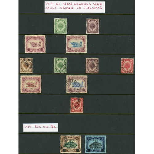 530 - 1912-1965 MINT AND USED COLLECTION inc. mint 1912 1c to 8c, 20c, 30c, 40c & $2. 1919 $1 on $3, 1921-... 