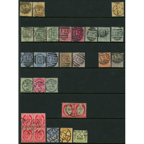 543 - 1856-1991 USED COLLECTION WITH GB USAGES AND MUCH CANCELLATION INTEREST inc GB values to 2/- with 