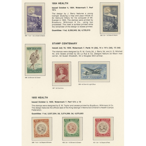 576 - QEII MINT COLLECTION 1953-1987, IN HINGELESS, PRINTED ALBUM: Appears to include all basic mini. shee... 