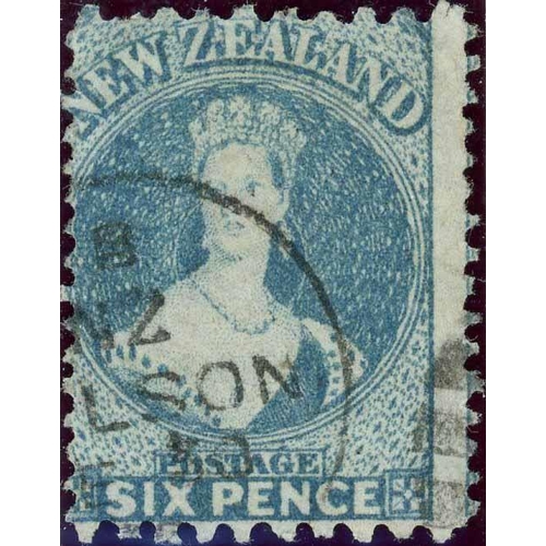 674 - 1871-73 6d PALE BLUE ON LARGE STAR WATERMARKED PAPER - PERFORATED 10 x 12½: A good used example of t... 