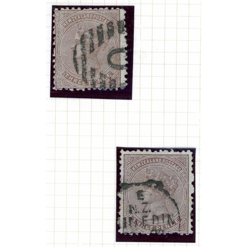 682 - 1874-78 FIRST SIDEFACE ISSUE USED COLLECTION: Perf. compound of 12½ & 10 1d, 2d (3), 3d (3), 6d & 1/... 