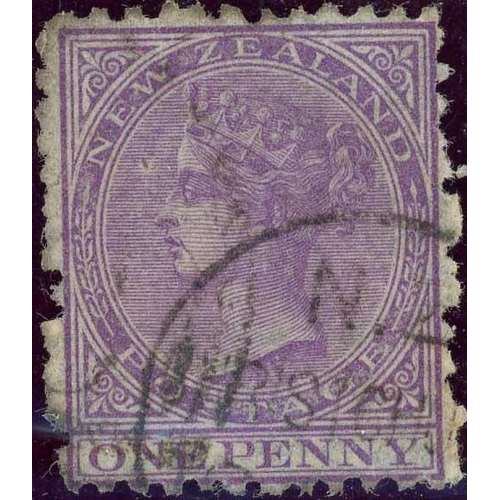 683 - 1875 FIRST SIDEFACE ISSUE - LARGE STAR WATERMARK PERFORATED 12½: 1d lilac and 2d rose (5, one with d... 