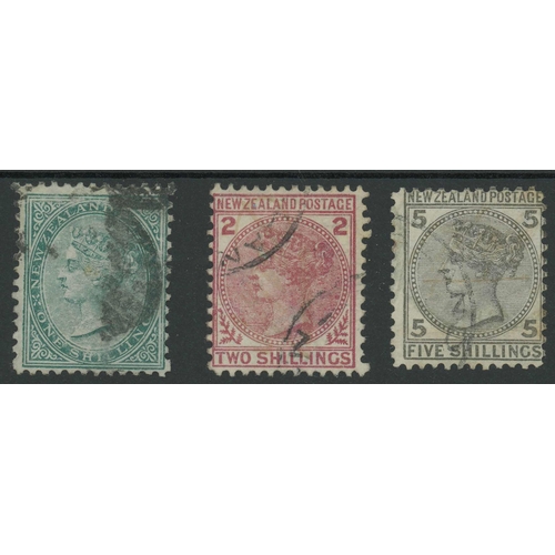 685 - 1878 FIRST SIDEFACE GROUP: 1/-, 2/- & 5/- values good used. SG 184/186