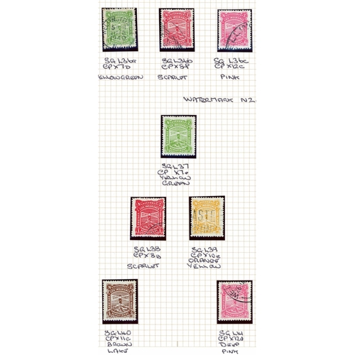 764 - 1913-76 LIFE INSURANCE STAMPS - MAINLY USED COLLECTION; 1913-37  De La Rue paper ½d (13, inc. one no... 