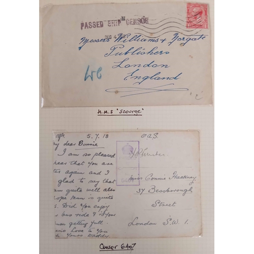 155 - MODERN PLUS WWI F.P.O. COLLECTION: Box file housing qty. of covers and some pieces with a range of W... 