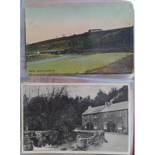 186 - WEARDALE - THE ROUTE OF THE RIVER WEAR: Small album containing a collection of PPCs (mostly B&W or R... 