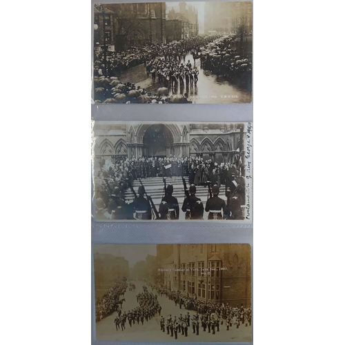 190 - YORK INC. MILITARY SUNDAY, SALVATION ARMY, POPPLETON SCHOOL, ETC.: Used and unused real photo PPCs o... 